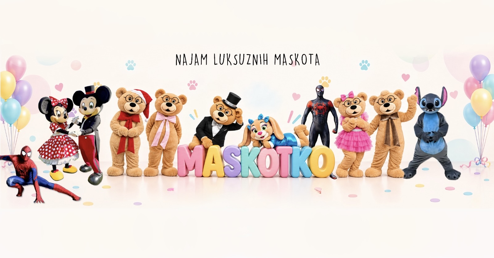 Maskotko maskote za dječje proslave